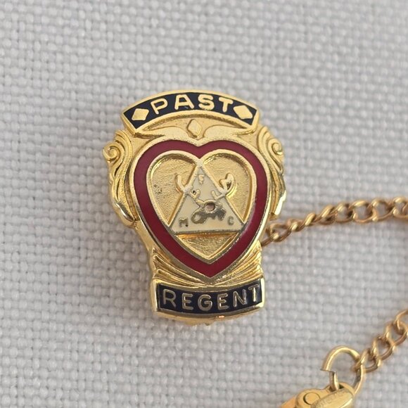 1/20th 12k Gold Past Regent Women Of The Moose Brooch Pin - Picture 2 of 7